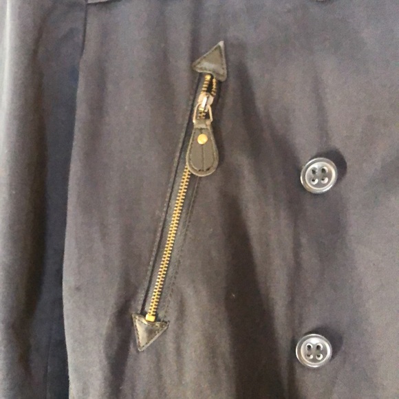 Navy blue Zara men’s raincoat - Long Jacket - Picture 2 of 12